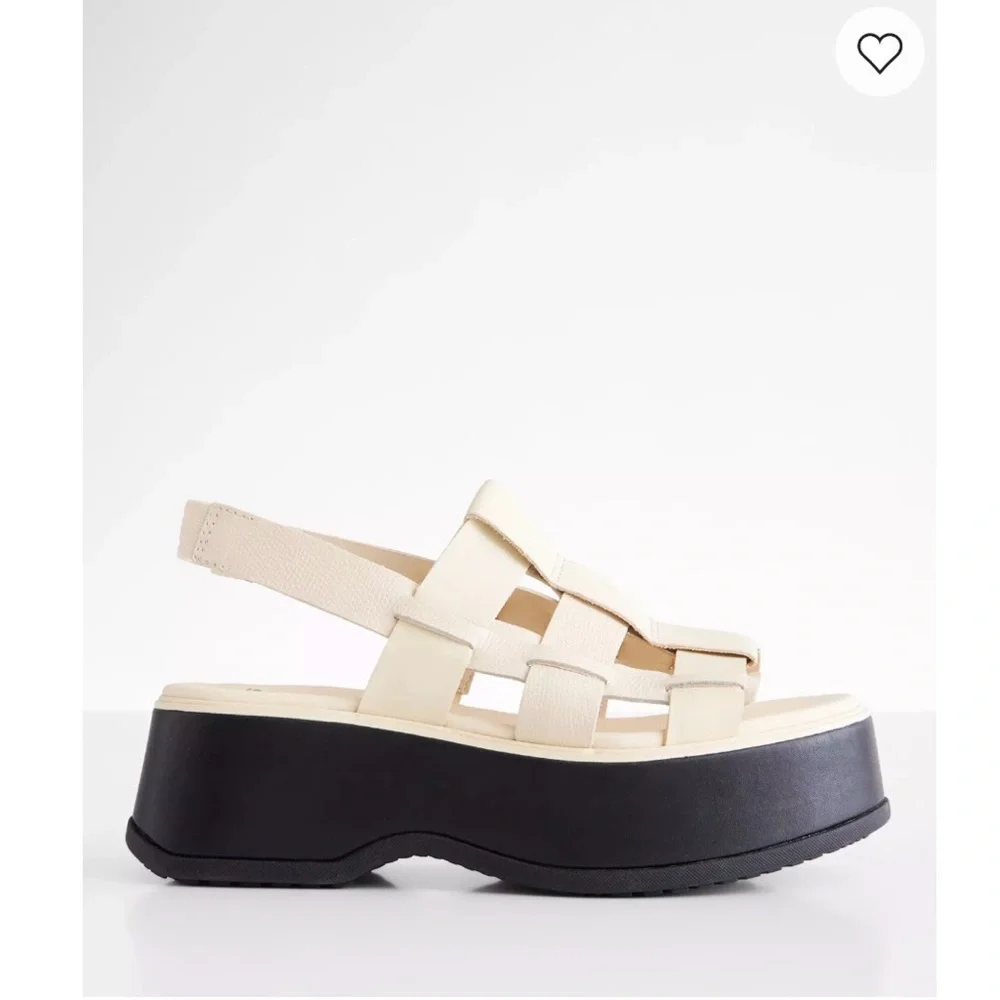 sorel dayspring slingback leather sandal in honey white black - Picture 1 of 5